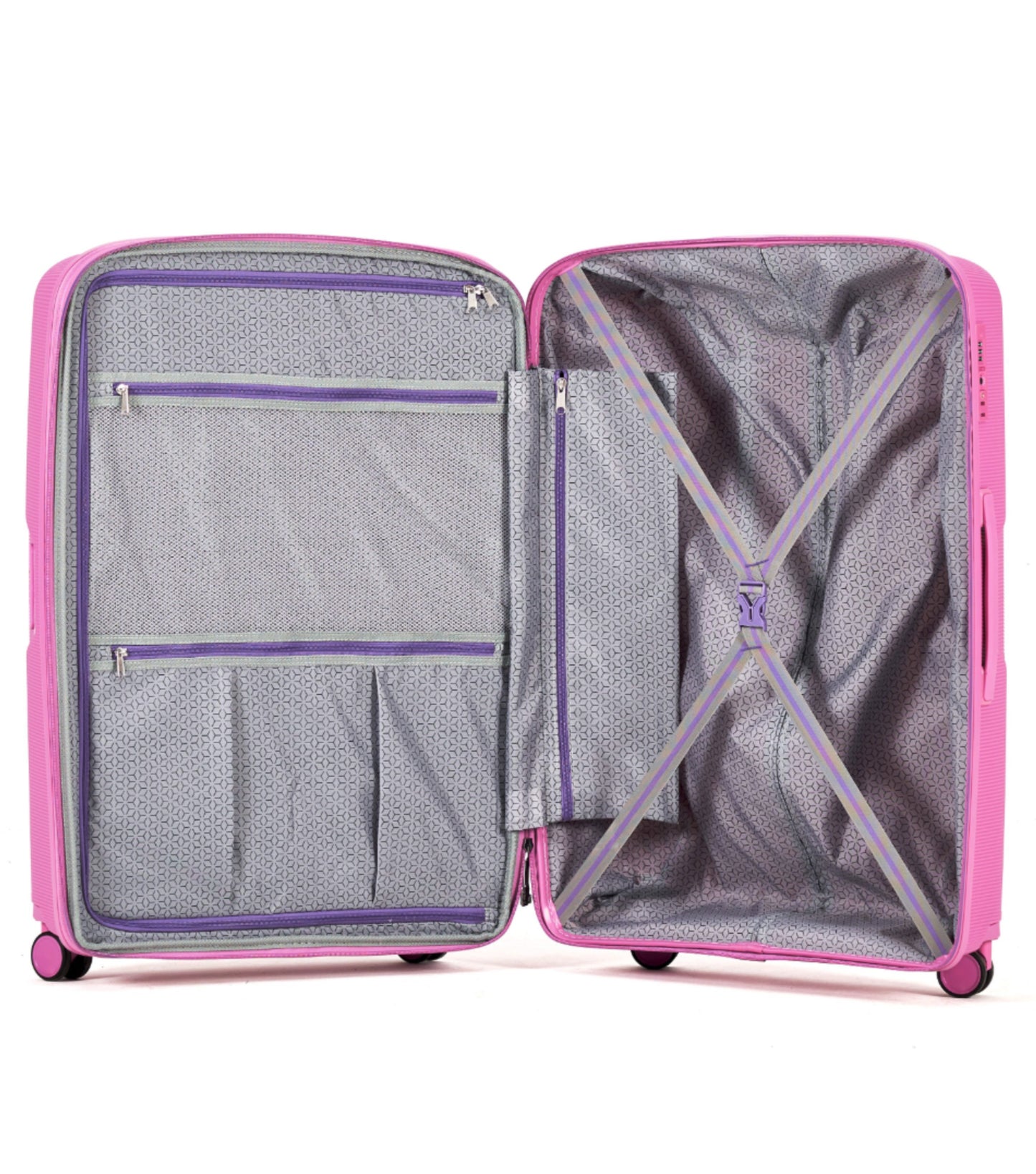 Tosca Bel-Air Suitcase Set of 3 - Pink (Carry-on, Medium, Large)