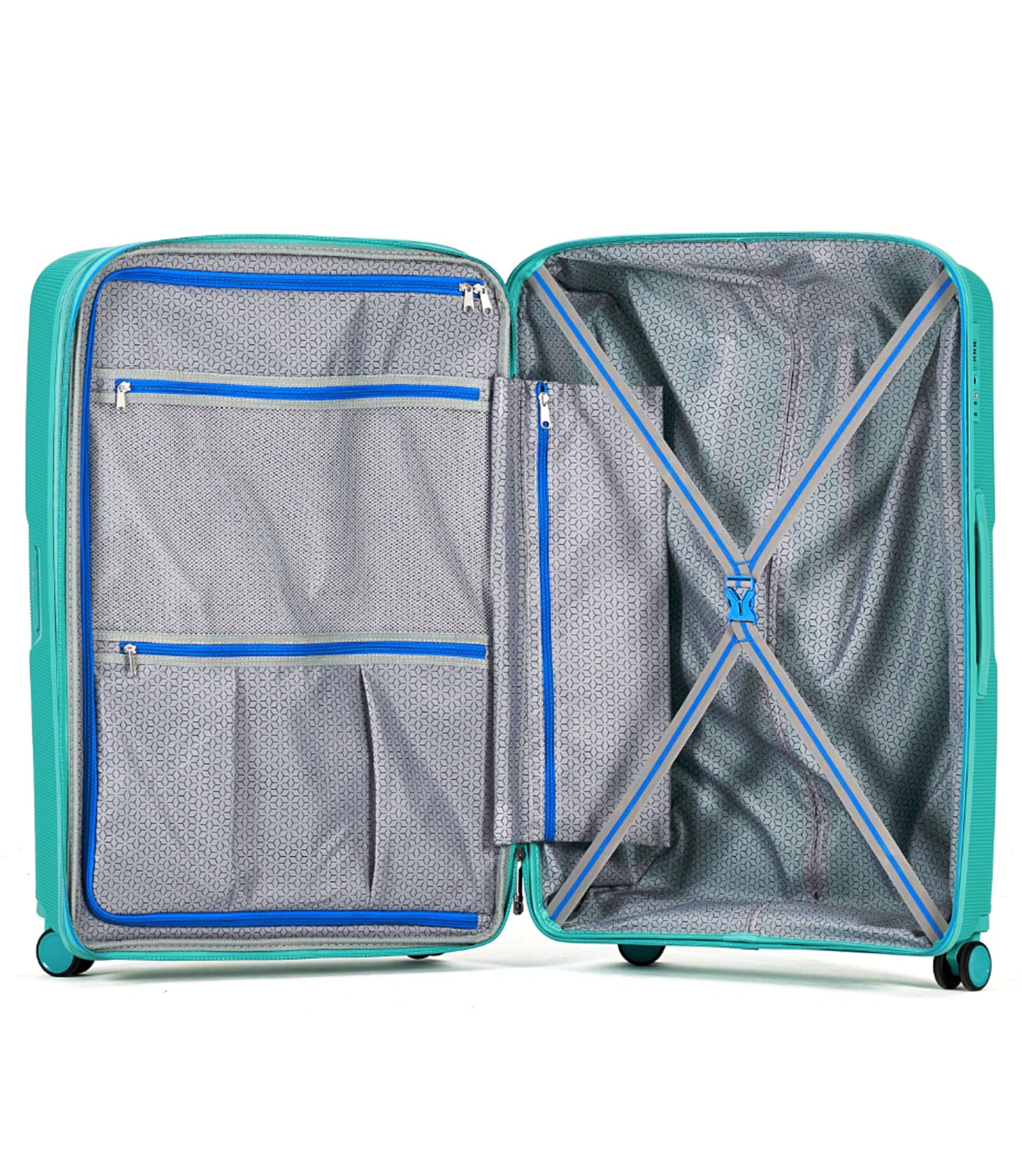 Tosca Bel-Air Suitcase Set of 3 - Teal (Carry-on, Medium, Large)