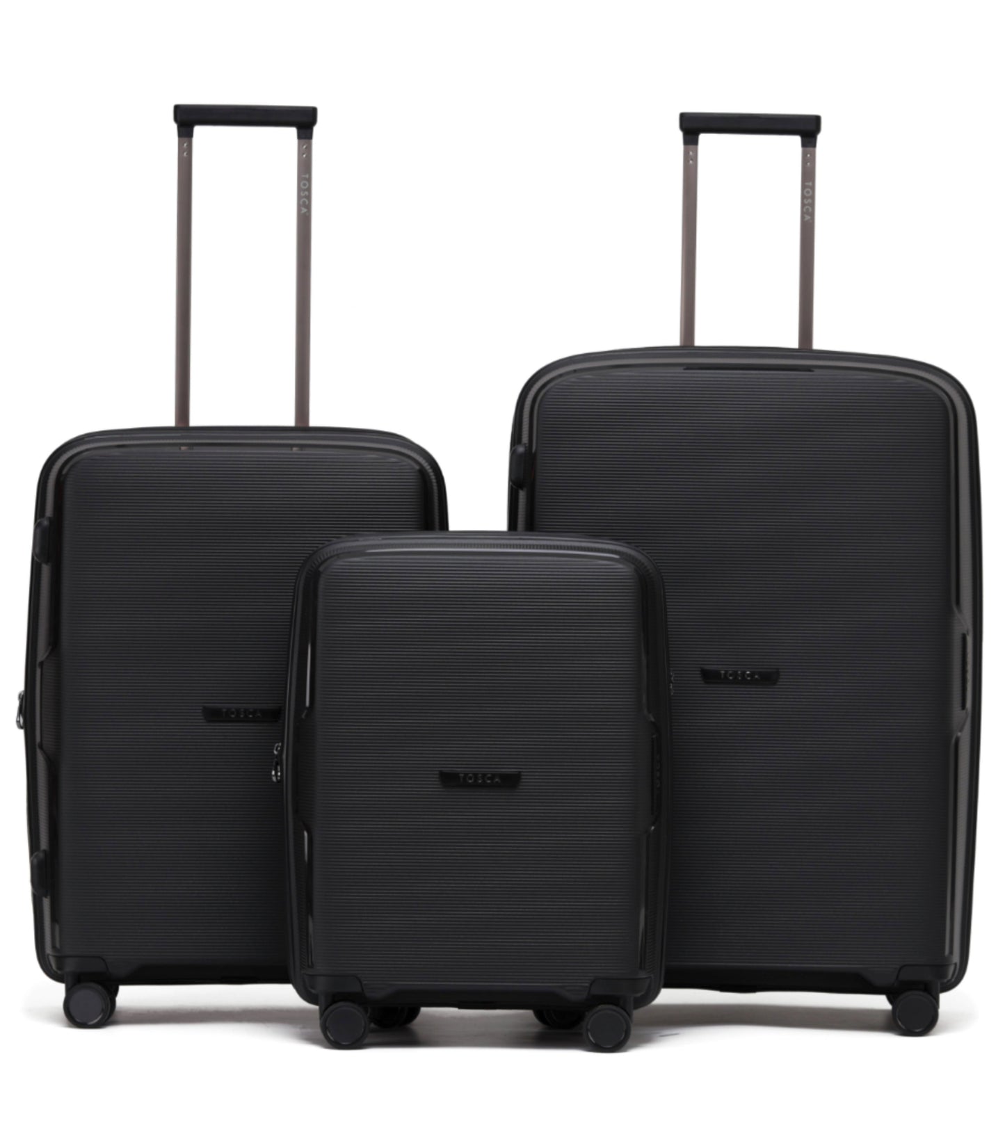 Tosca Bel-Air Suitcase Set of 3 - Black (Carry-on, Medium, Large)