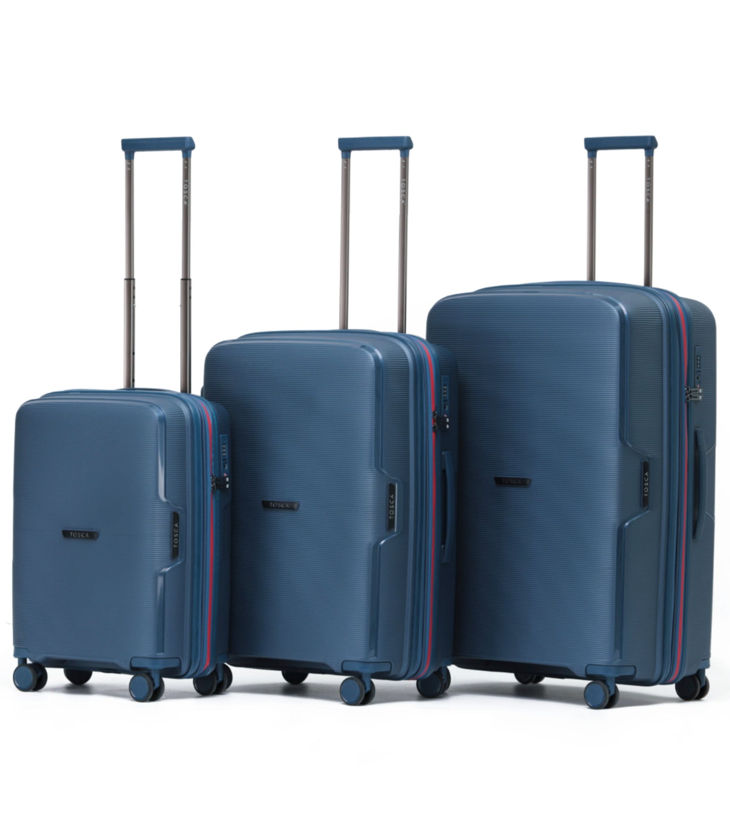 Tosca Bel-Air Suitcase Set of 3 - Blue (Carry-on, Medium, Large)