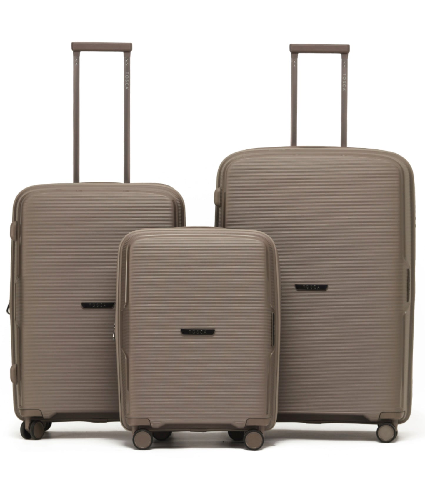 Tosca Bel-Air Suitcase Set of 3 - Champagne (Carry-on, Medium, Large)