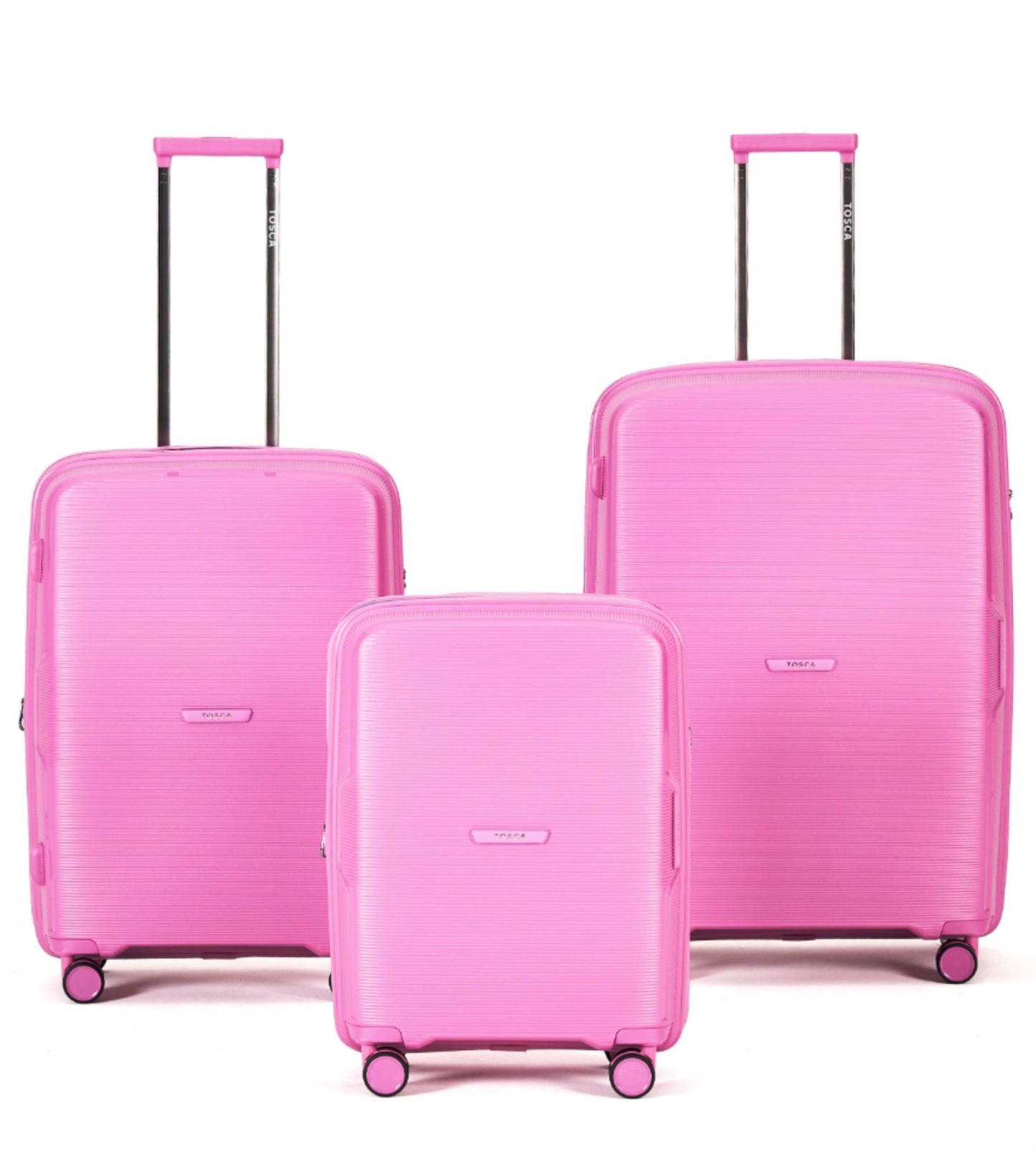 Tosca Bel-Air Suitcase Set of 3 - Pink (Carry-on, Medium, Large)