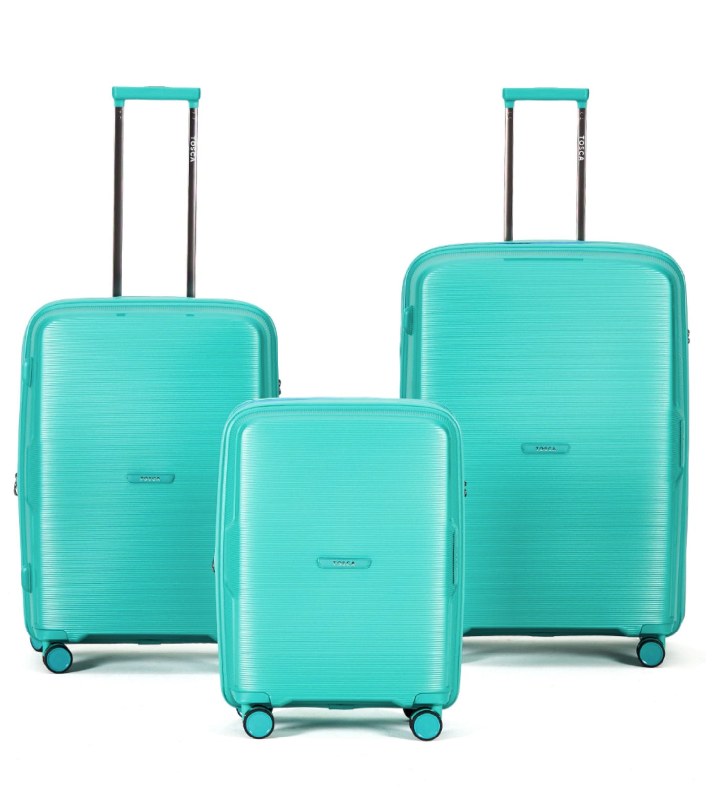 Tosca Bel-Air Suitcase Set of 3 - Teal (Carry-on, Medium, Large)