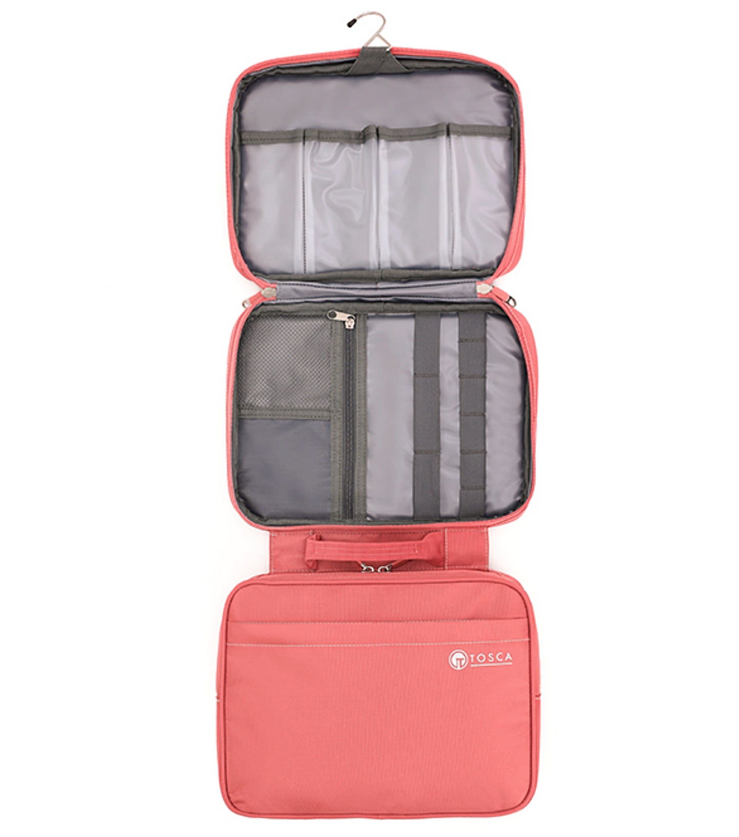 Tosca Deluxe Toiletry Travel Organiser - Peach