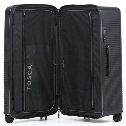 Tosca Imperial 78 cm Hardside Large Trunk Suitcase - Black / Grey