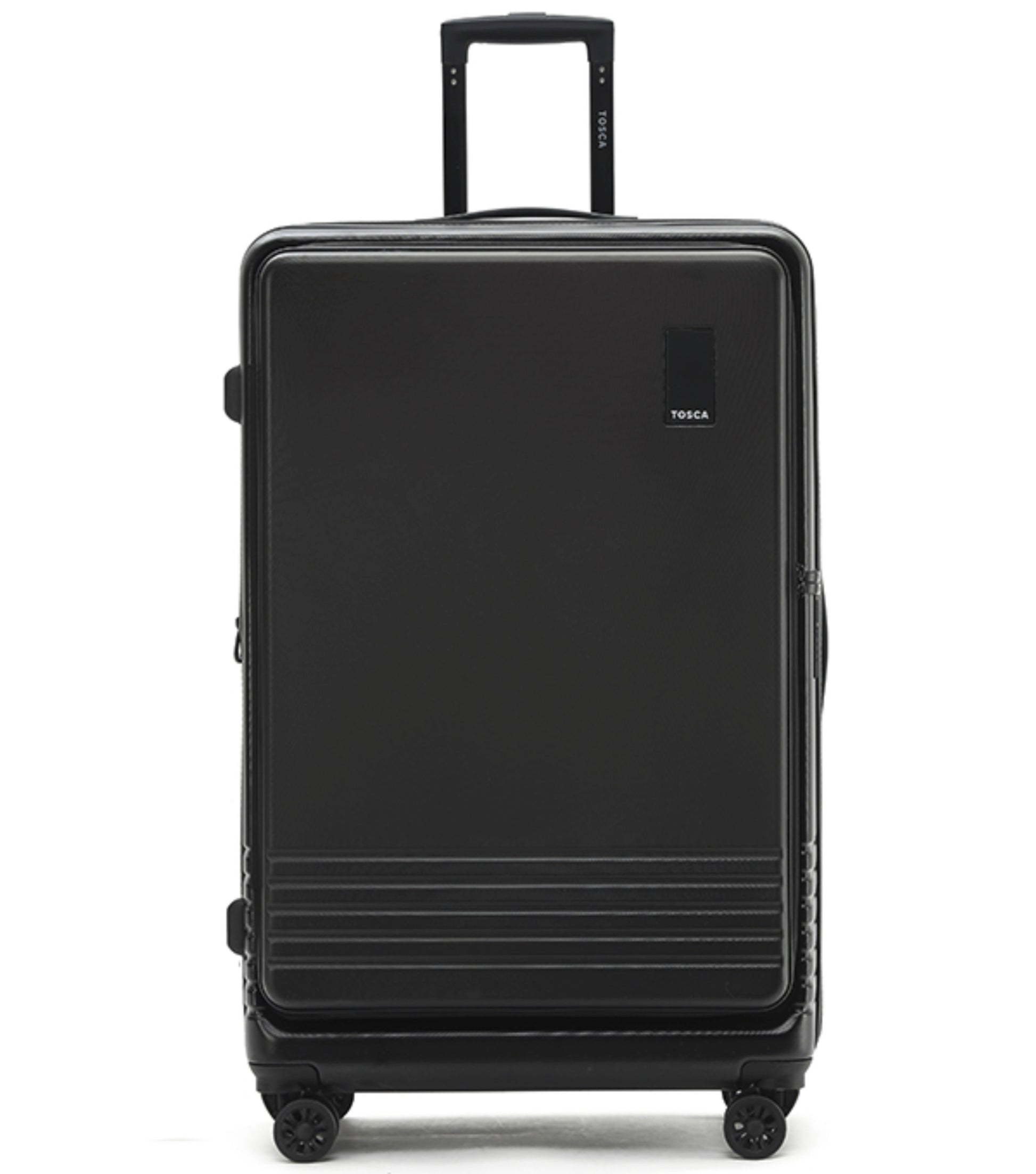 Tosca Horizon 81 cm 4-Wheel Expandable Front Opening Case - Black