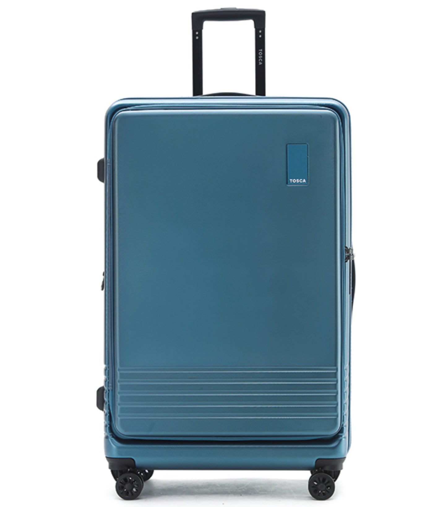 Tosca Horizon 81 cm 4-Wheel Expandable Front Opening Case - Blue