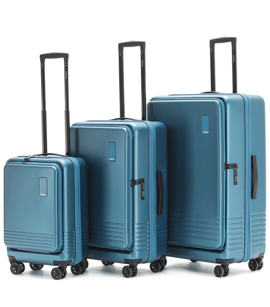 Tosca Horizon 4-Wheel Expandable Luggage Set of 3 - Blue (Small, Medium and Large)