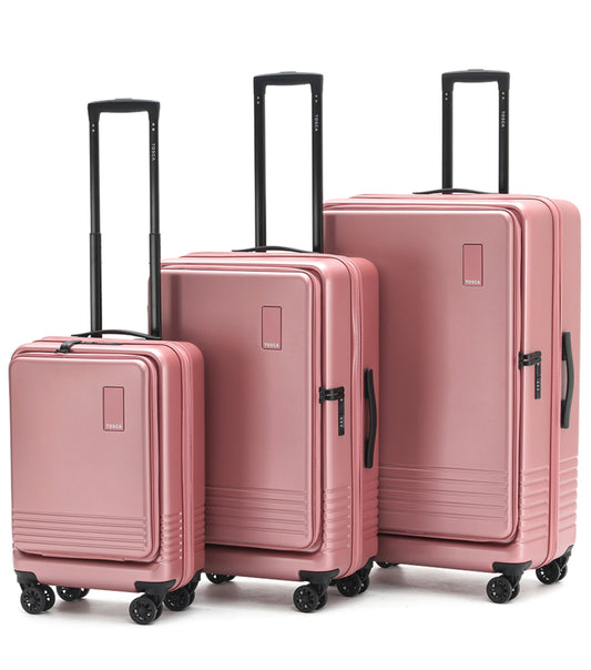 Tosca Horizon 4-Wheel Expandable Luggage Set of 3 - Rose (Small, Medium and Large)