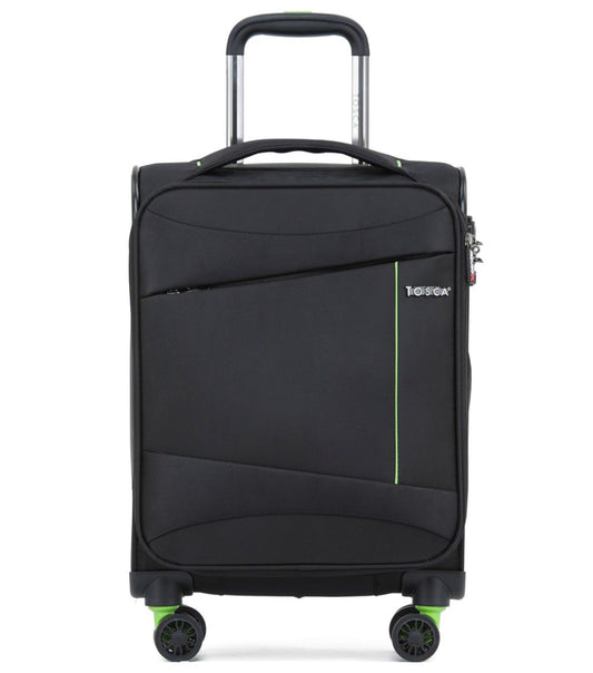 Tosca Max Lite 3.0 - 53 cm Soft Carry-On Case - Black / Lime