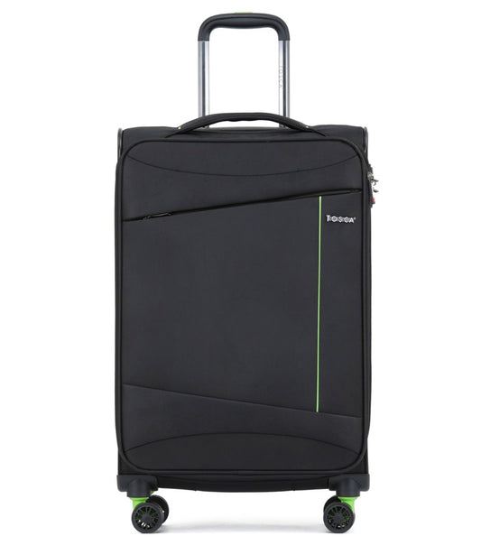 Tosca Max Lite 3.0 - 67cm 4 Wheel Soft Spinner Case - Black / Lime