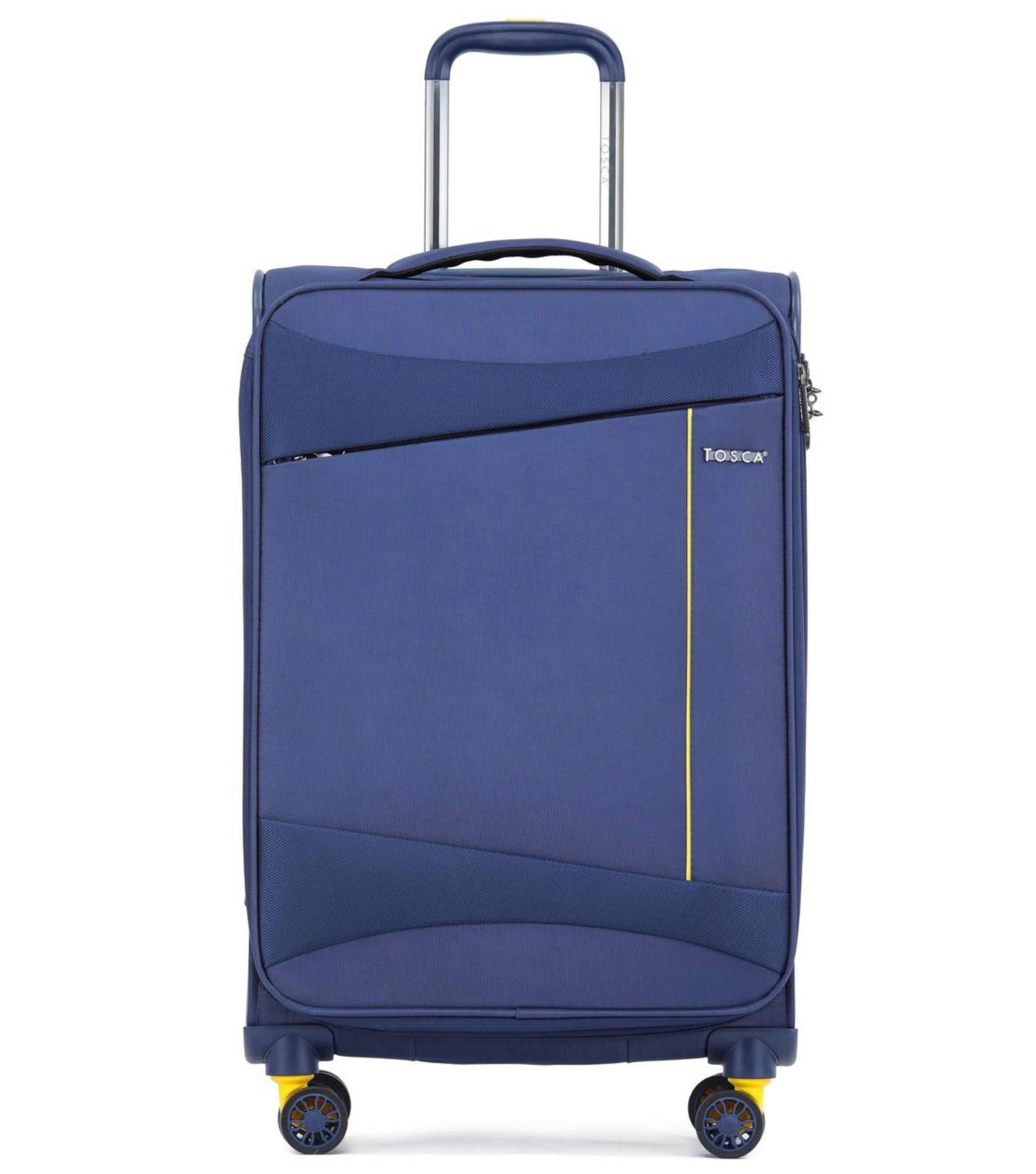 Tosca Max Lite 3.0 - 67cm 4 Wheel Soft Spinner Case - Navy / Yellow