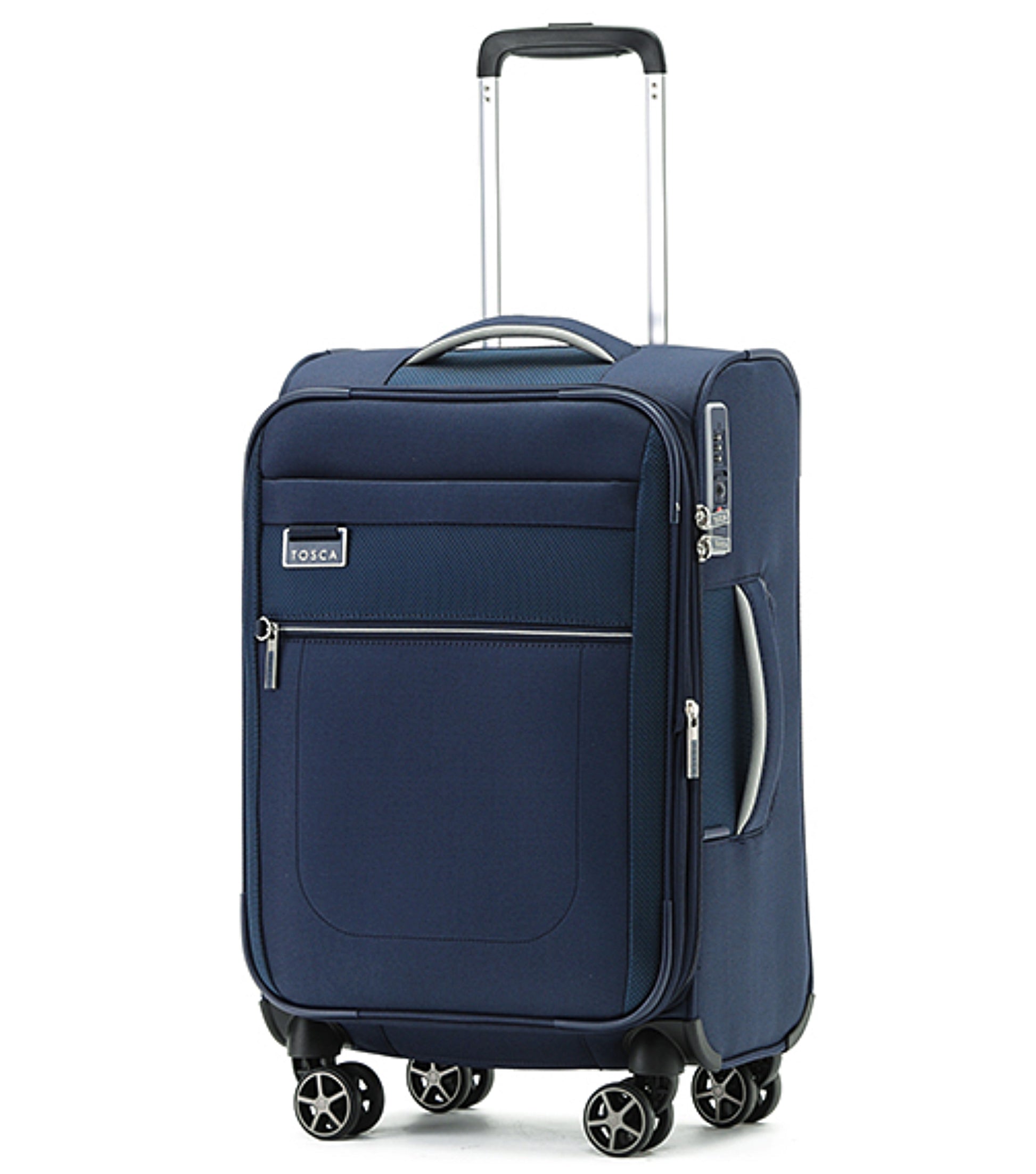 Tosca Vega 55 cm 4-Wheel Carry-on Spinner Luggage - Navy