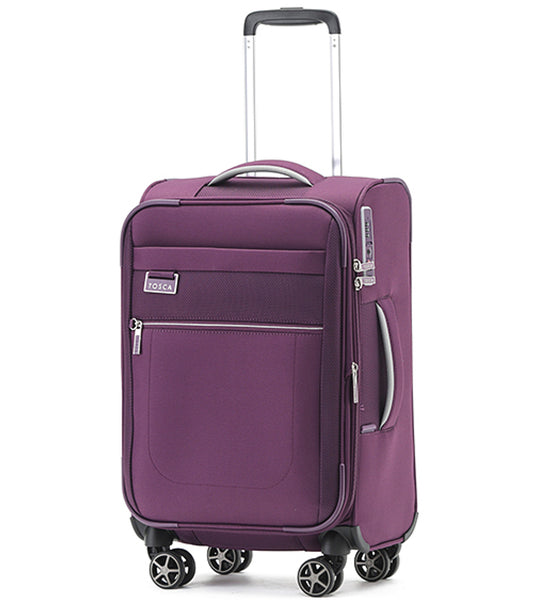 Tosca Vega 55 cm 4-Wheel Carry-on Spinner Luggage - Plum