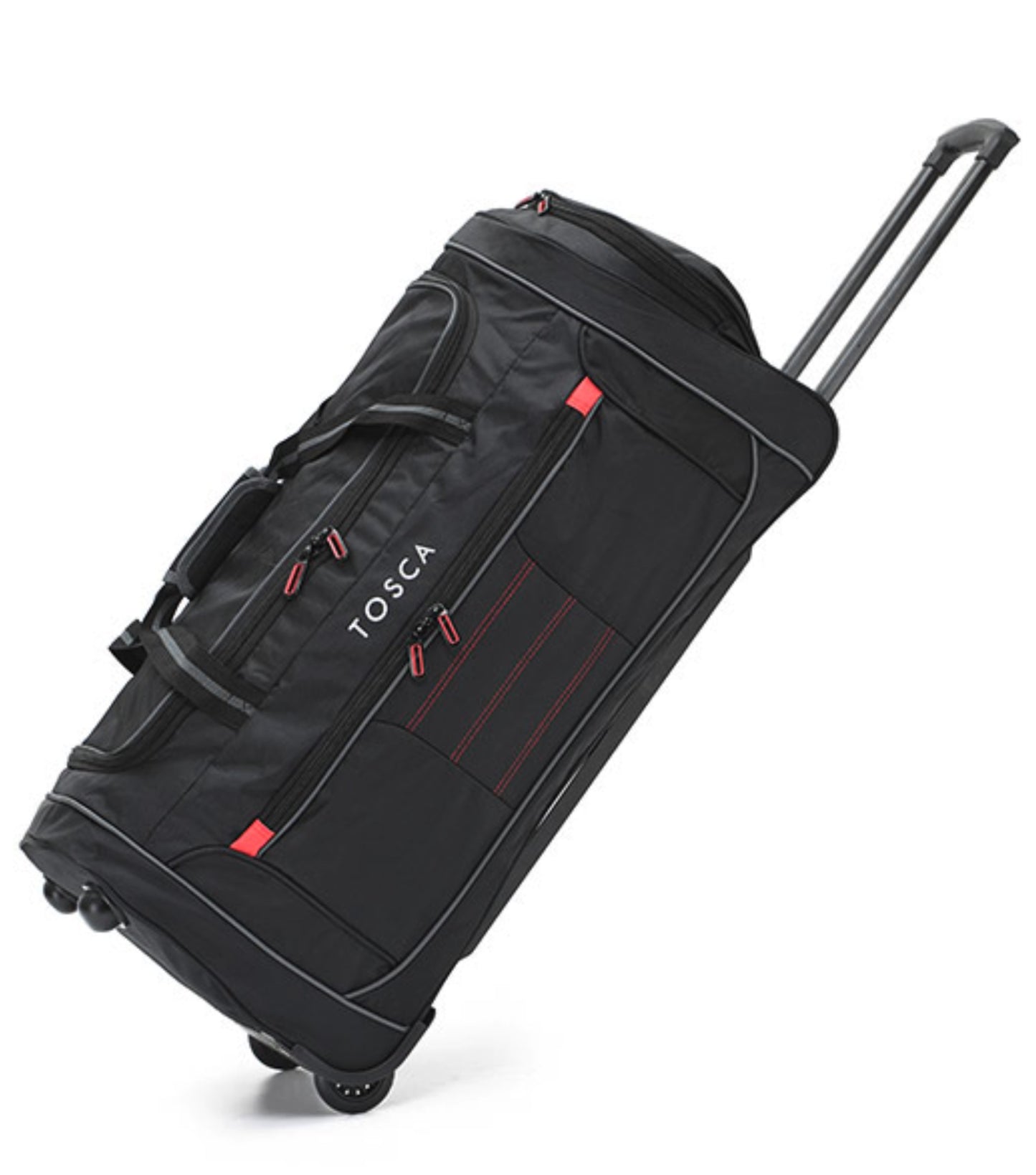 Tosca Medium 70 cm Wheeled Duffle Bag - Black / Red