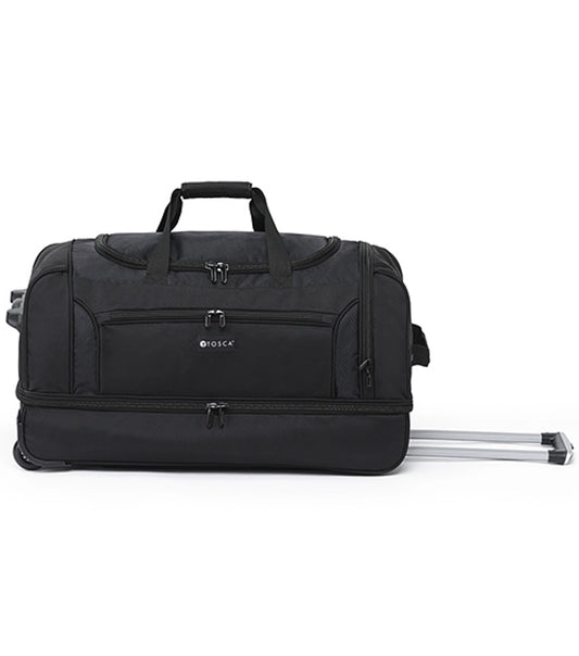 Tosca Trek 72 cm Deluxe Wheeled Duffle Bag - Black