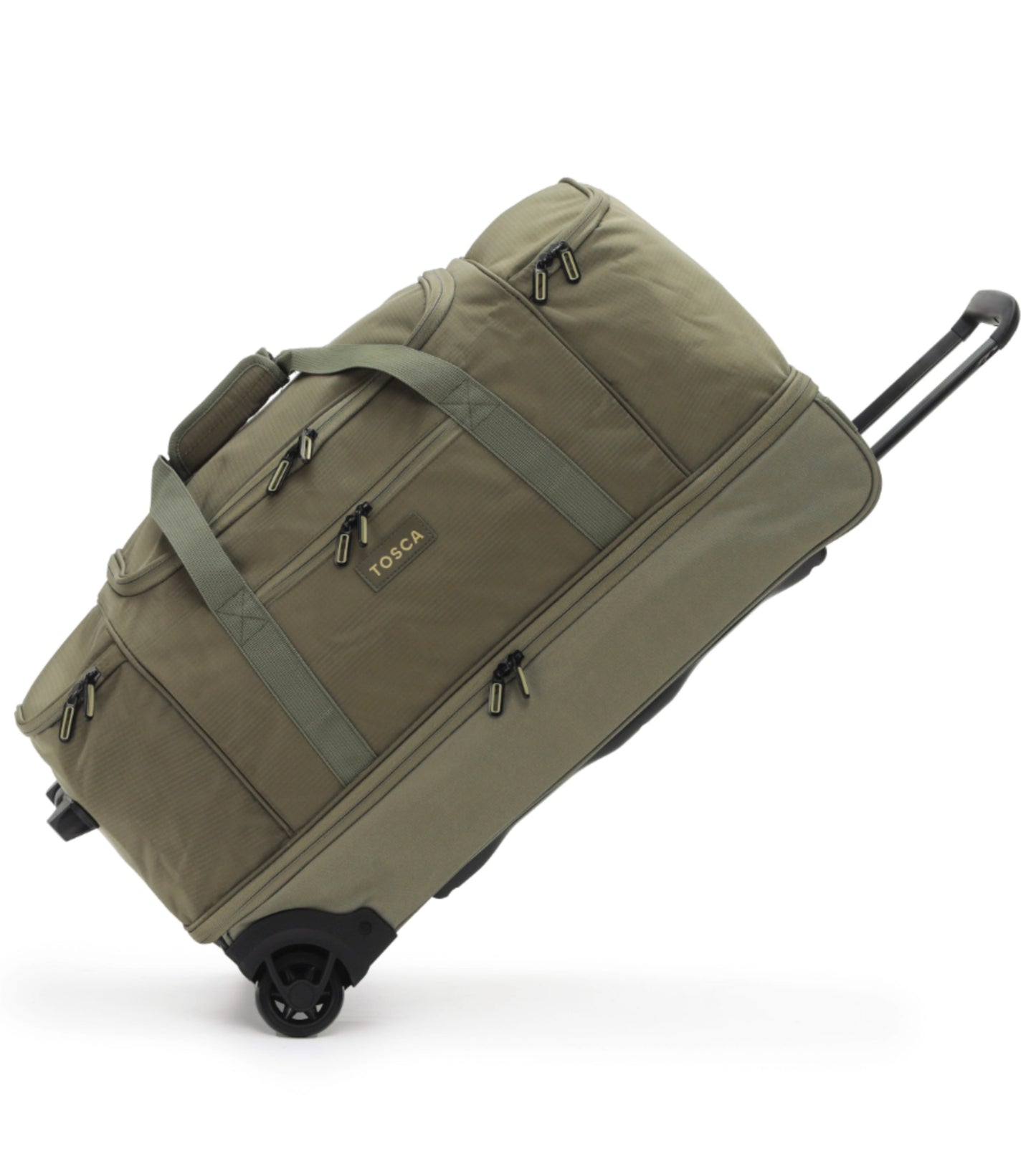 Tosca 70 cm Split Compartment Wheeled Duffle Bag - Khaki / Sand