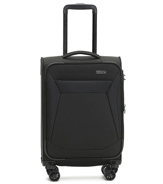 Tosca Aviator 2.0 - 4-Wheel Expandable Carry-on Luggage - Black