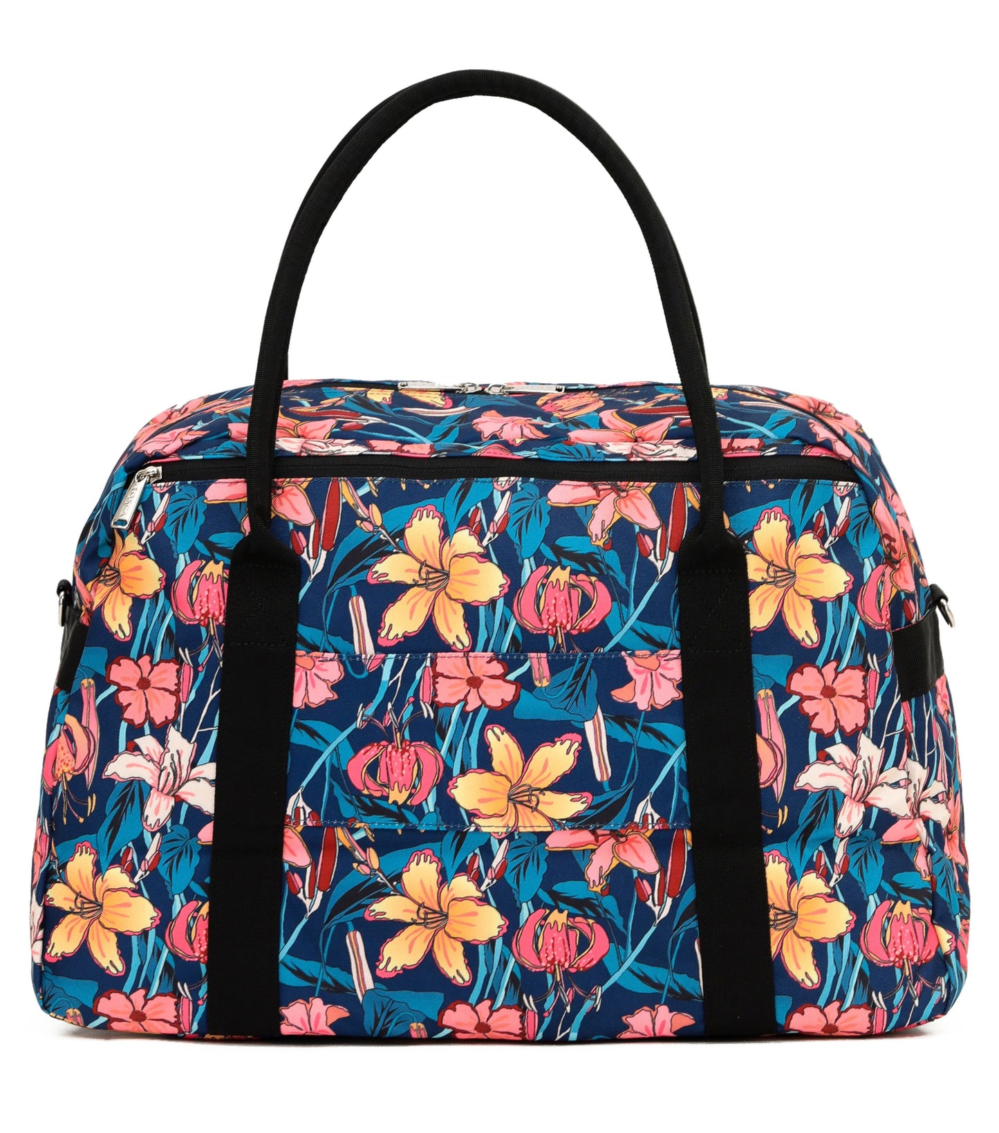 Tosca Fashion Tote / Overnight Bag - Blue Flowers