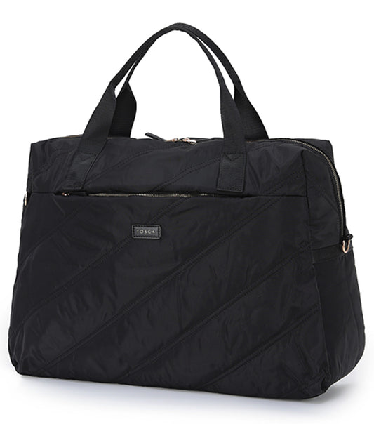 Tosca Harlow Tote Bag - Black Stitch