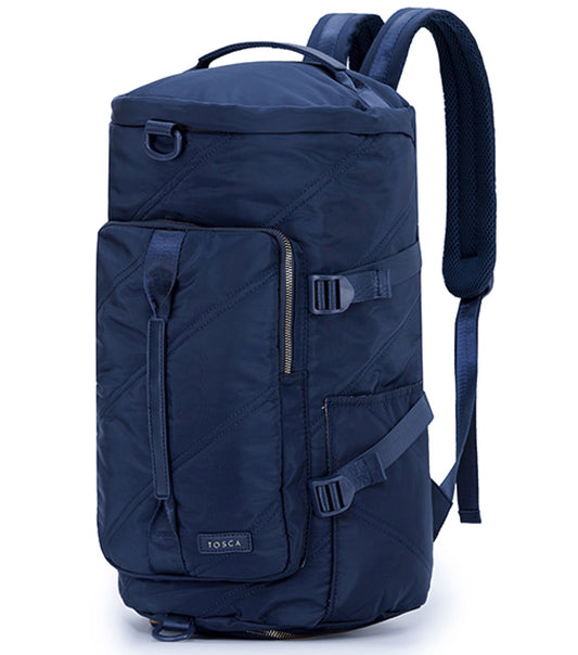 Tosca Harlow Barrel Backpack Tote - Navy Stitch