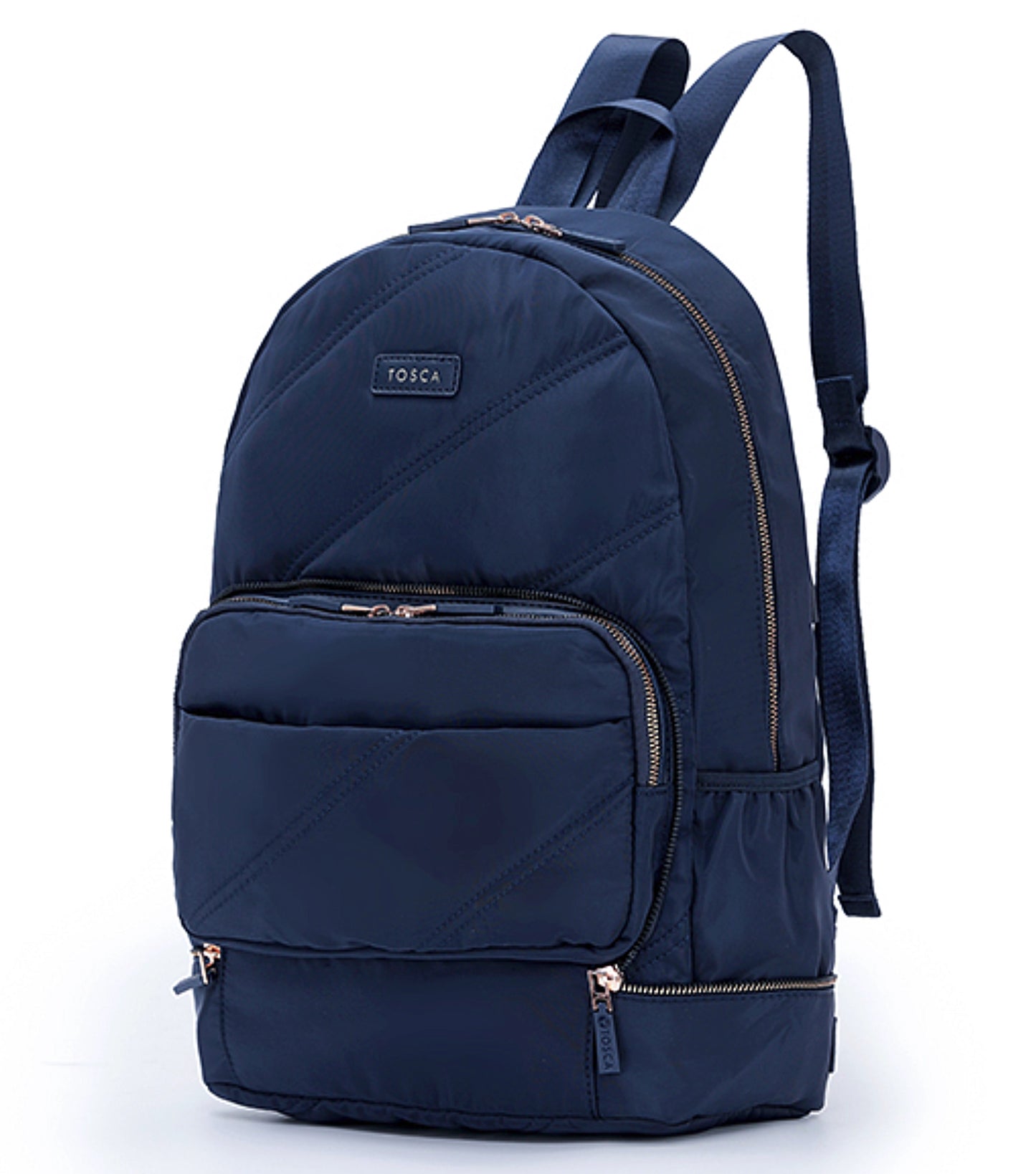 Tosca Harlow Zip Away Backpack / Shoulder Bag - Navy Stitch