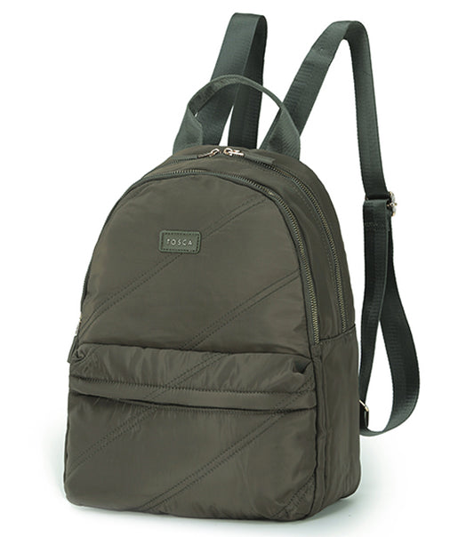 Tosca Harlow Laptop Backpack - Khaki Stitch