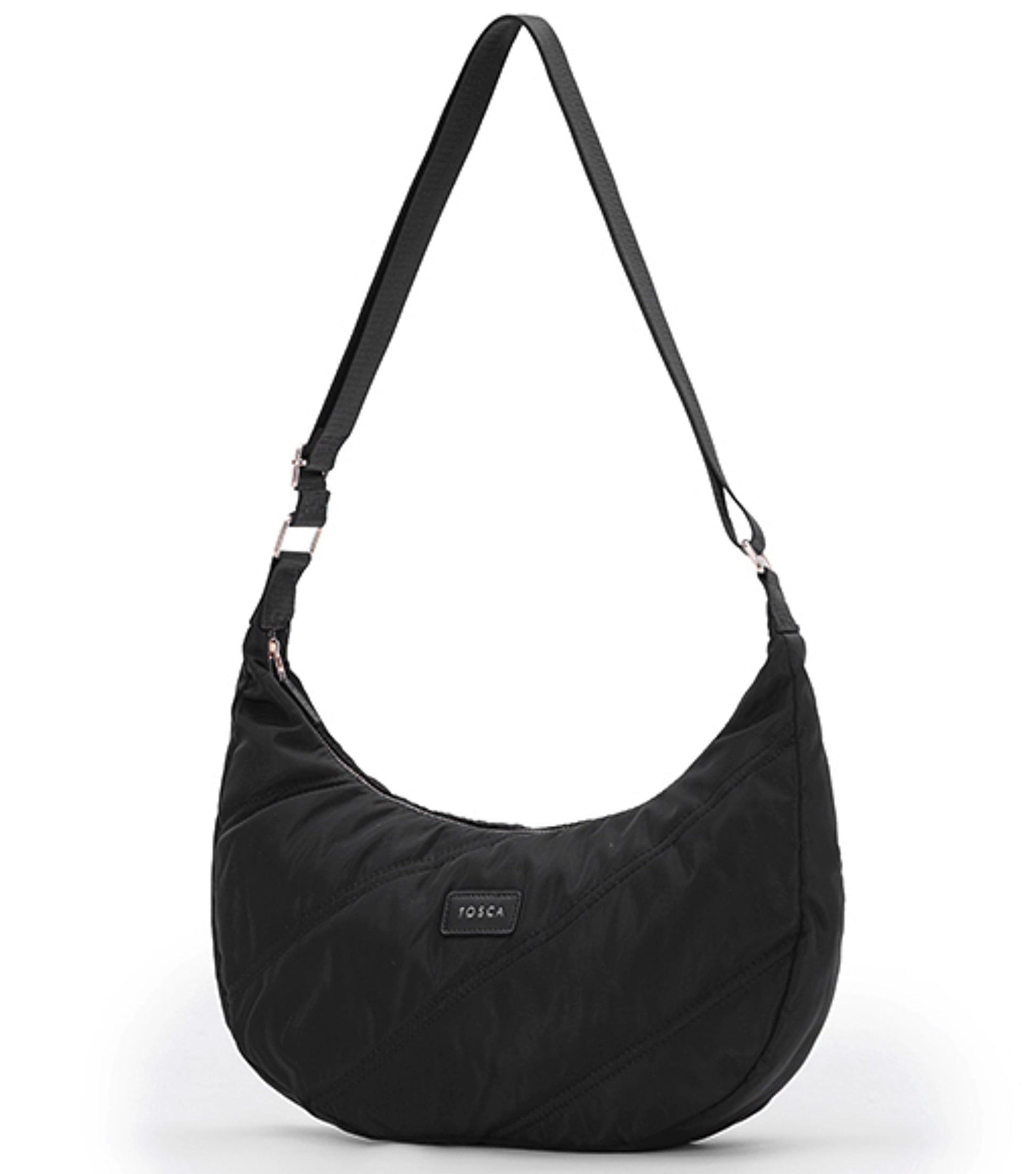 Tosca Harlow Hobo Bag - Black Stitch