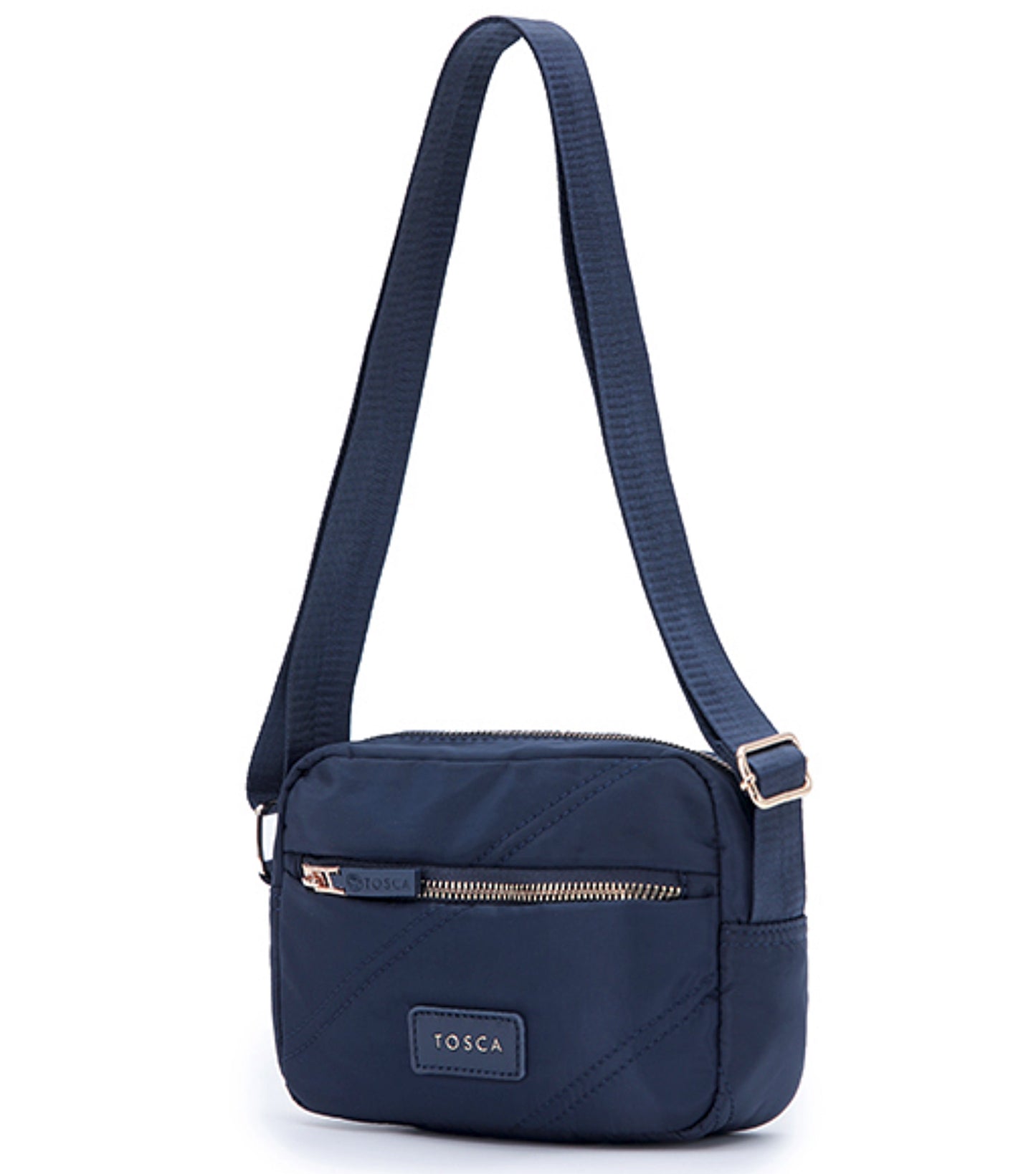 Tosca Harlow Small Shoulder Bag - Navy Stitch