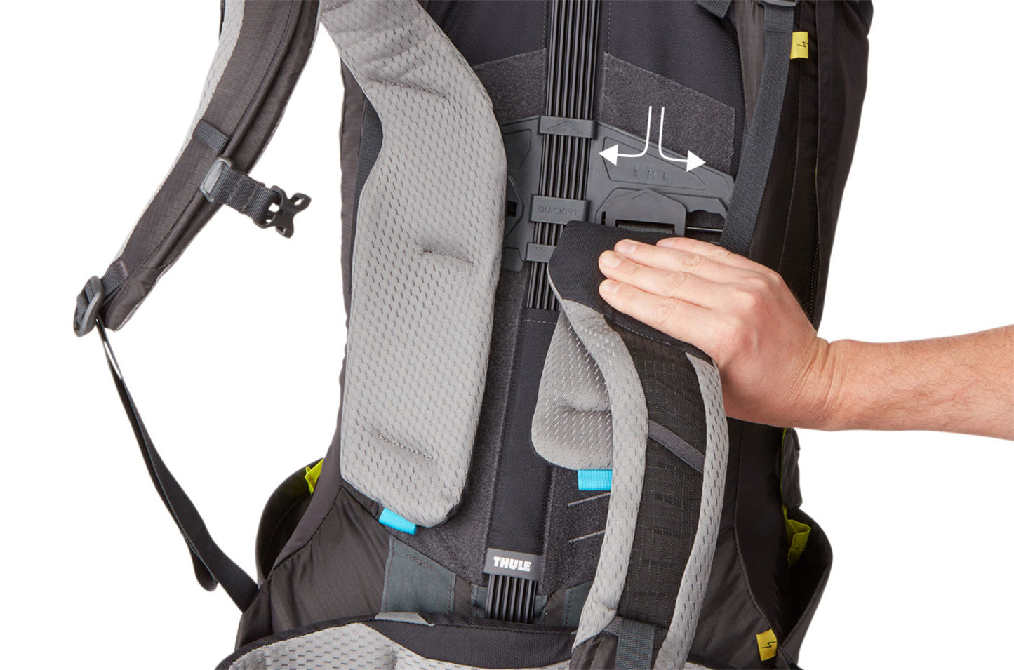 Easy to customise fit with torso adjustability and quickfit shoulder harness that allows for 3 different shoulder strap width settings