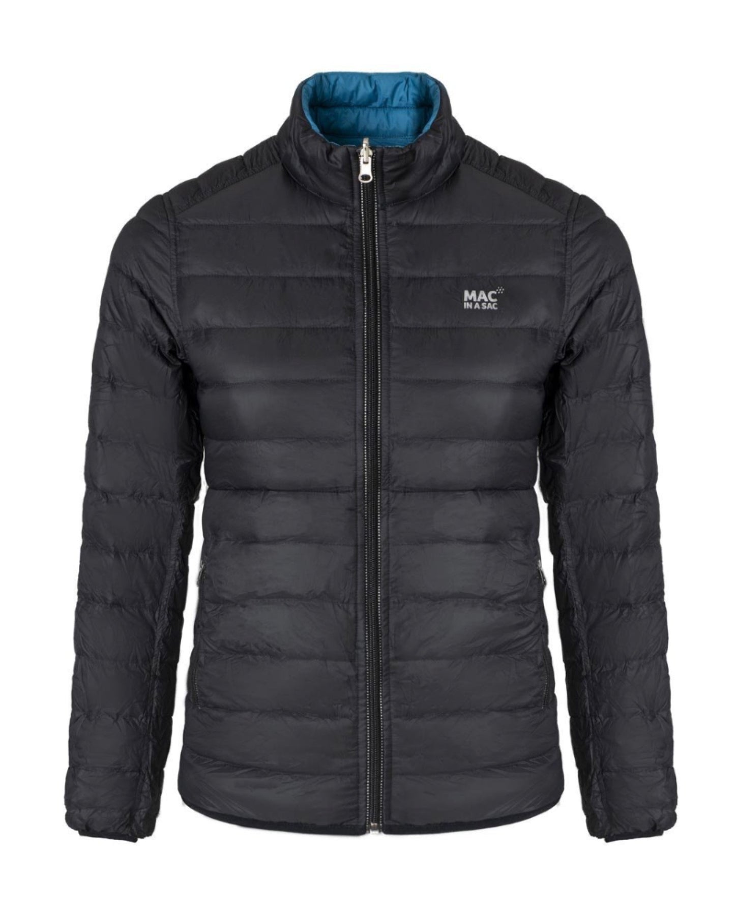 Mac in a Sac Polar Womens Reversible Down Jacket - Size 8 - Black / Teal