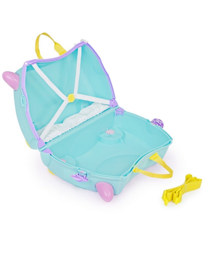 Trunki Una Unicorn - Ride on Suitcase / Carry-on Bag - Light Blue