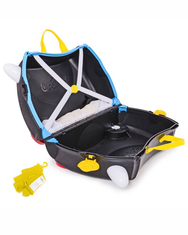 Trunki Pedro Pirate - Ride on Suitcase /Carry-on Bag - Black