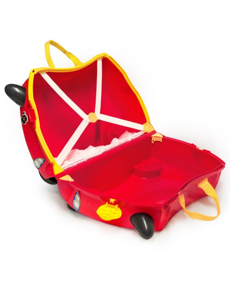 Trunki Rocco Race Car - Ride on Suitcase / Carry-on Bag - Red