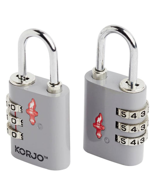 TSA Combination Lock - Duo Pack - Grey