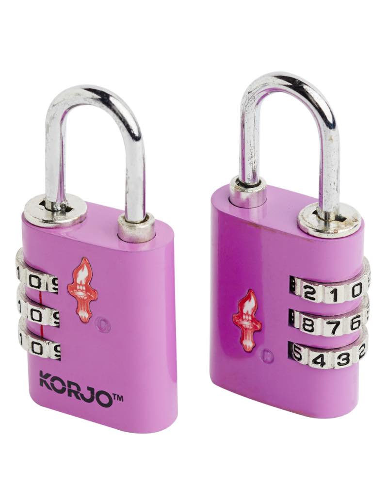 TSA Combination Lock - Duo Pack - Purple