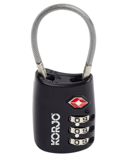 TSA Flexible Combo Lock - Black