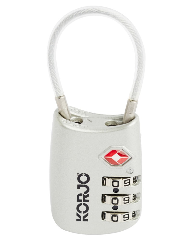 TSA Flexible Combo Lock - Silver