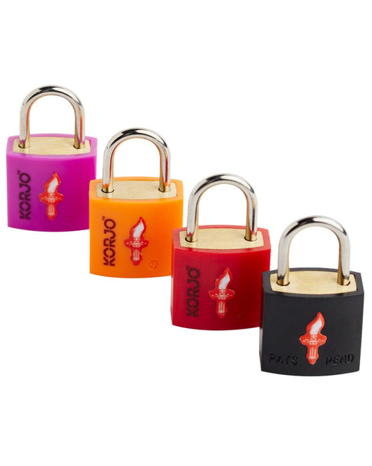 TSA Small Keyed Locks - 4 Pack - Mixed Colours