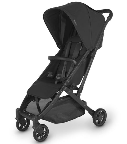 UPPAbaby Minu V2 - Travel Pram / Stroller - Jake (Charcoal / Carbon / Black Leather)