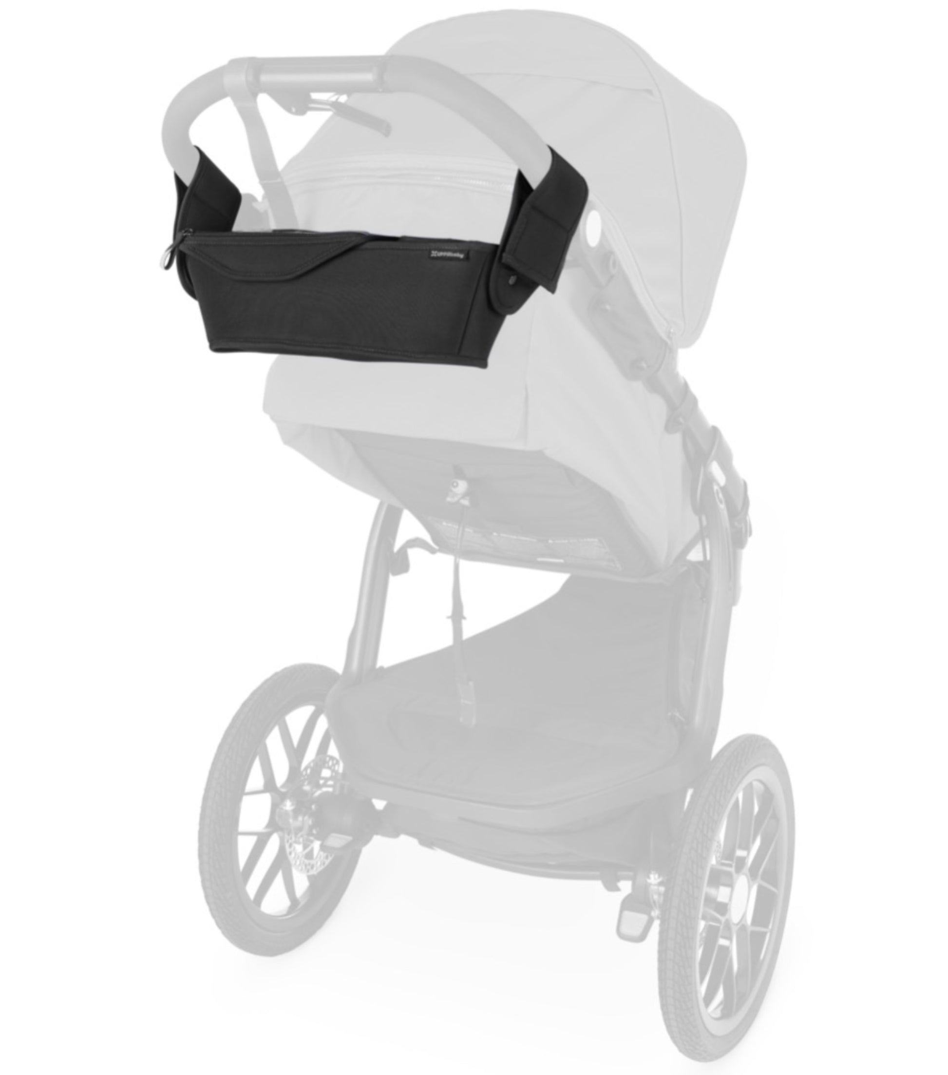 Easy attachment to stroller handlebar