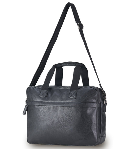 Tosca Vegan Leather Laptop Business Bag - Black