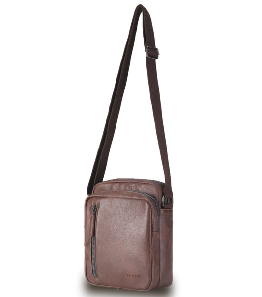 Tosca Vegan Leather Shoulder Bag - Chocolate