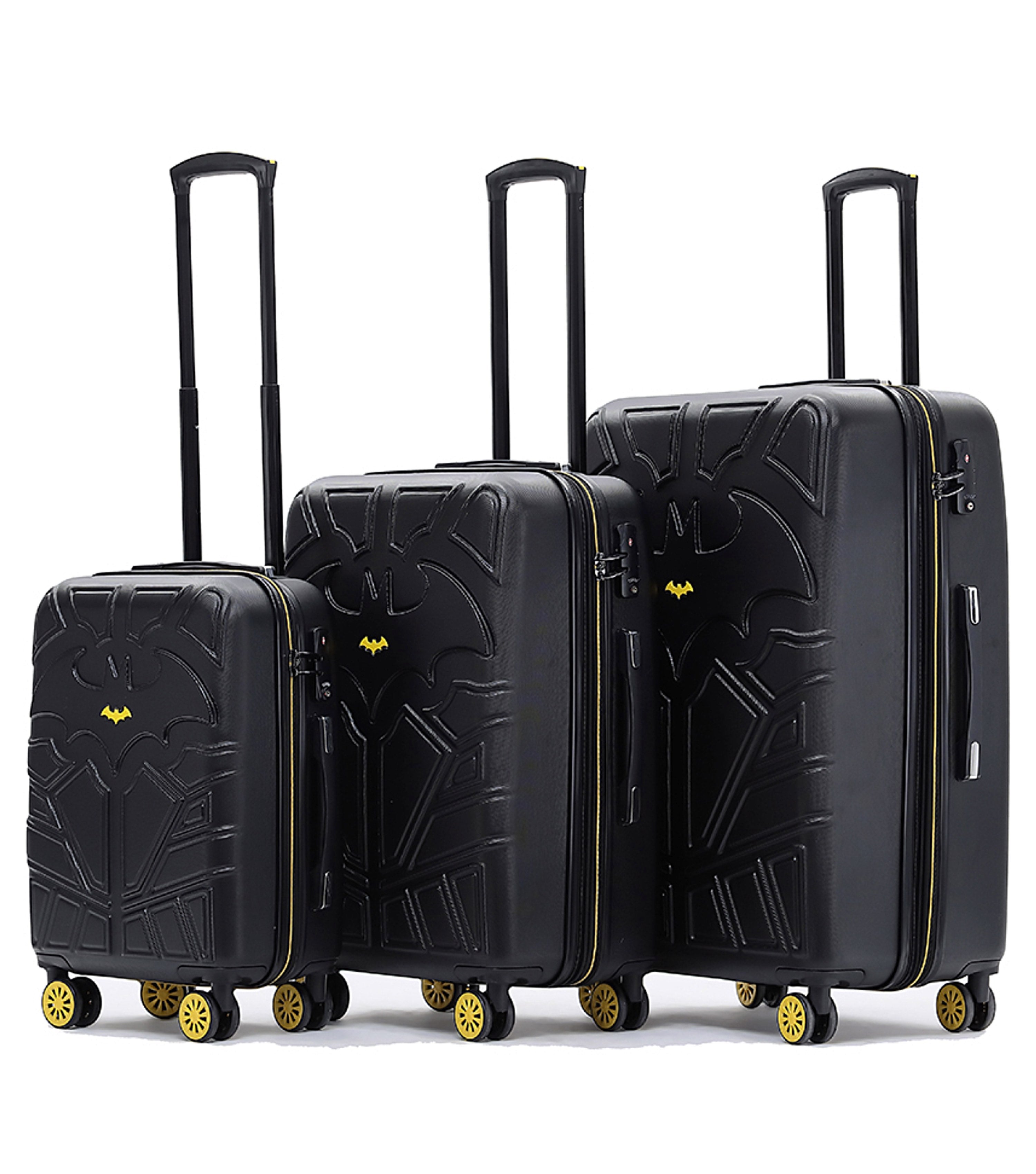 DC Comics Batman Suitcase Set of 3 Small Medium and Large Travel Universe