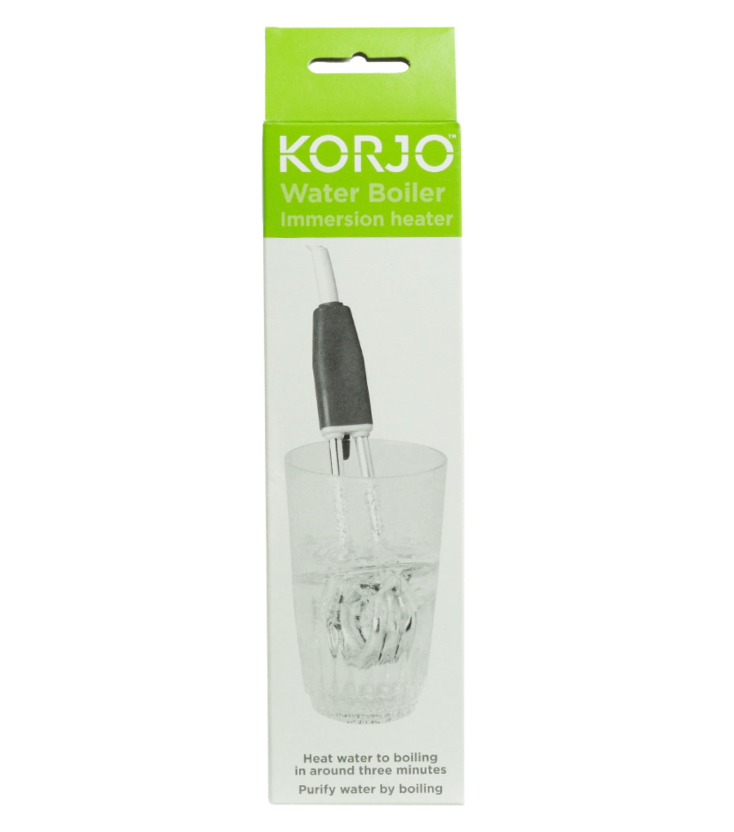 Korjo Travel Water Boiler / Immersion Heater : Dual Voltage