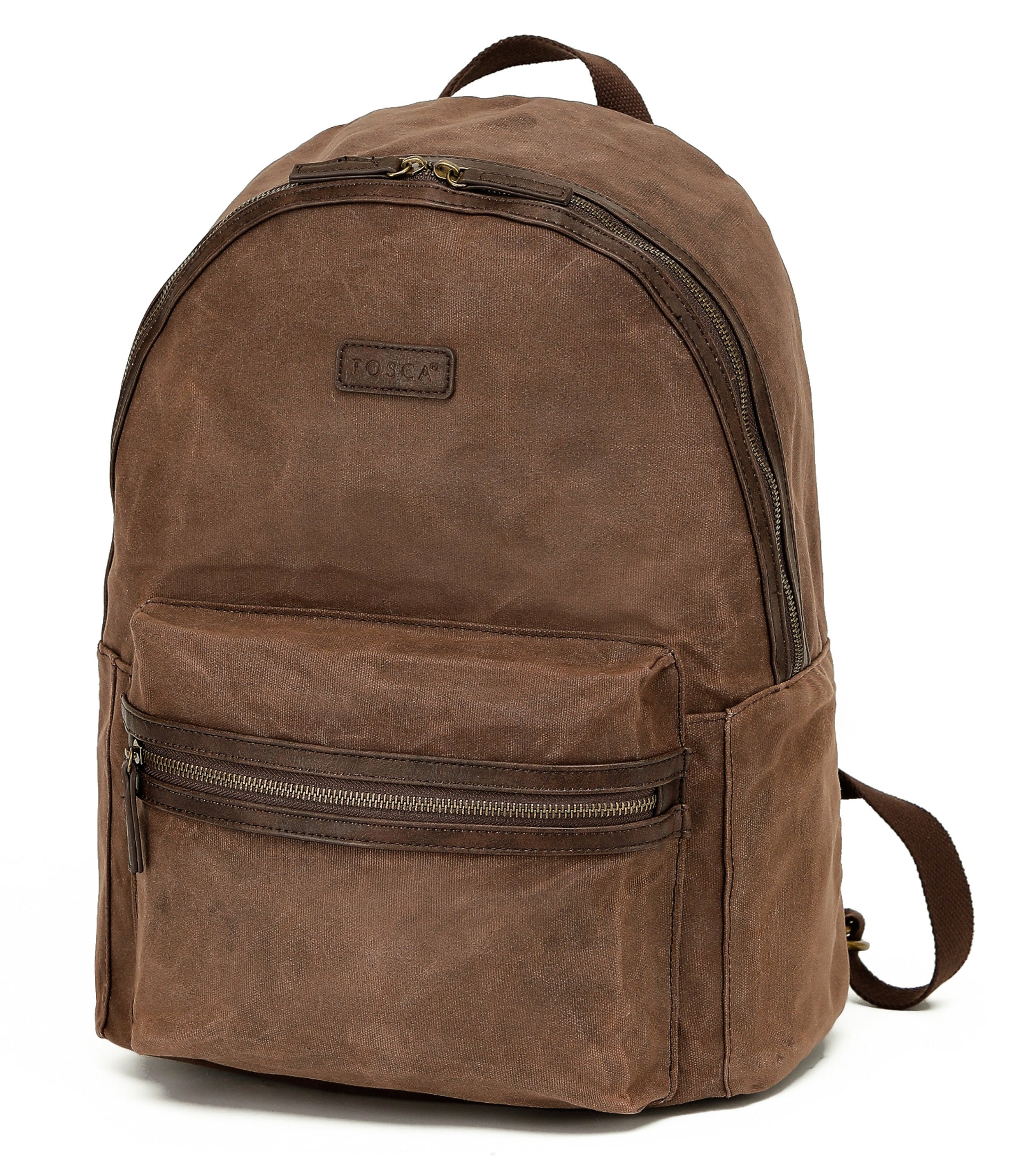 Tosca Waxed Canvas Backpack - Brown