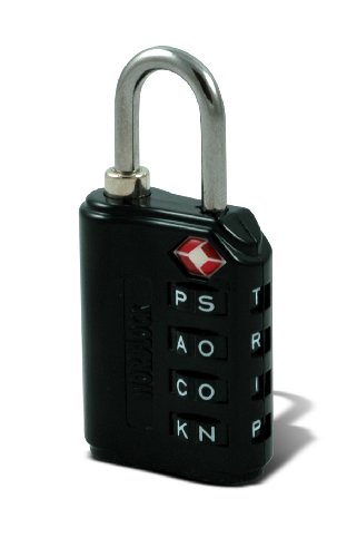 TSA Compliant Word Lock: Black: Korjo