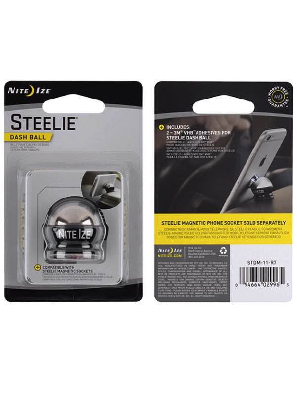 Steelie Ball Mount is a high quality steel ball that is press fit into the machined aluminum base for security