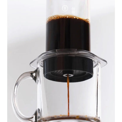 This innovative accessory uses a pressure-actuated valve to eliminate drip through and maximise control over the brew process