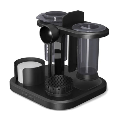 This compact organizer stores the AeroPress Original and Clear 